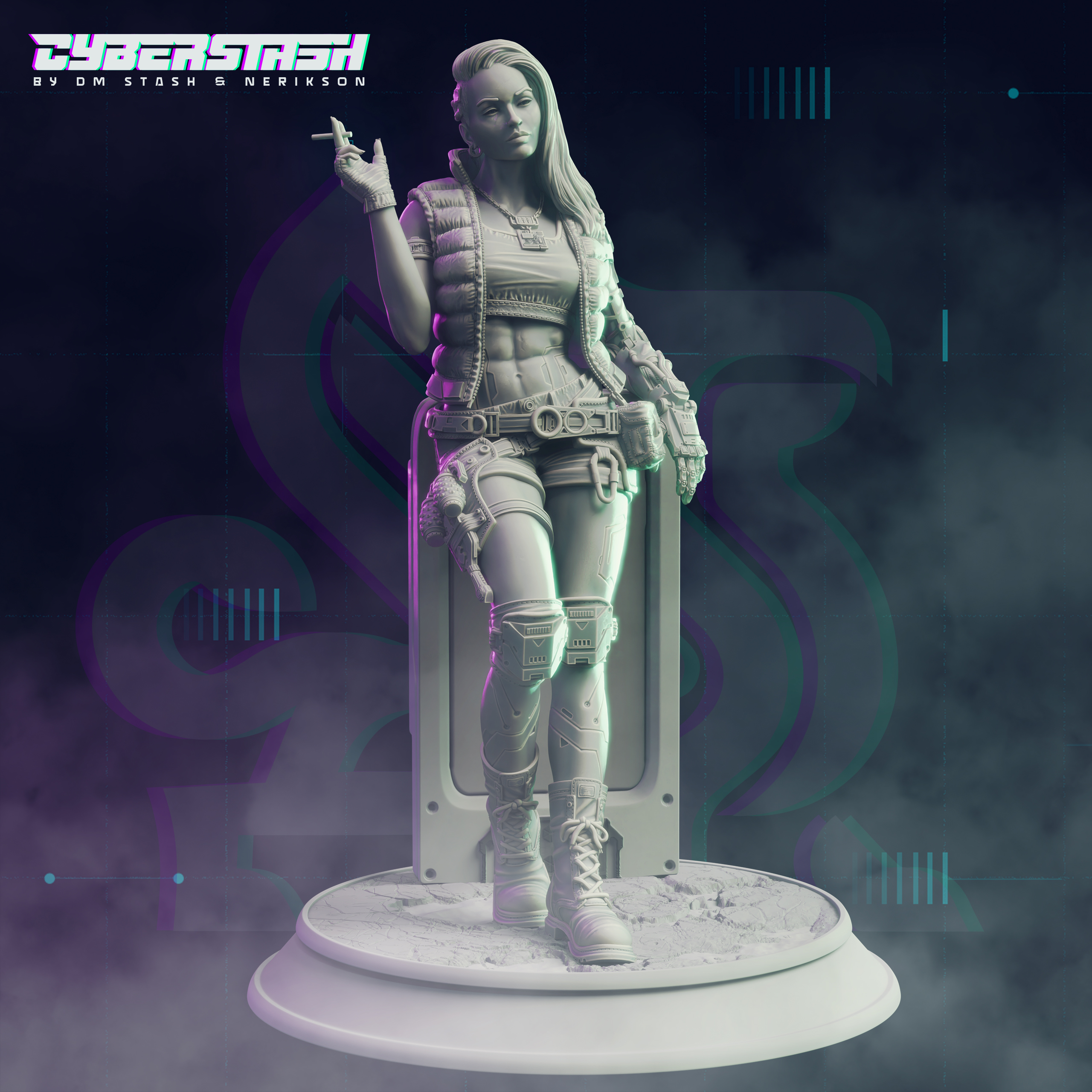 Cyberpunk Techie Mechanic - Kimberley "Possum" Harris